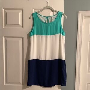 Colorblock Sleeveless Dress